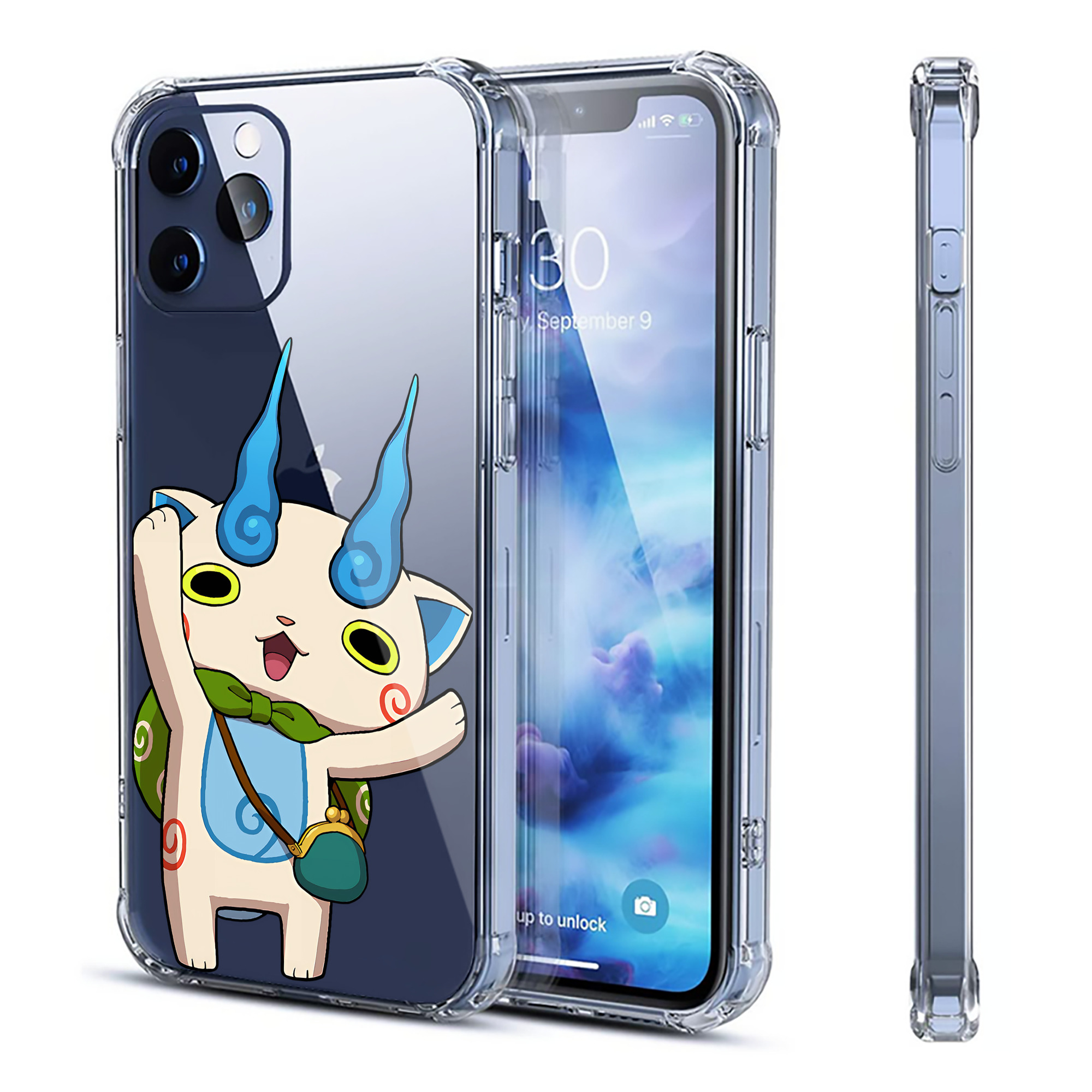 （画像用） 妖怪ウォッチ Yo-kai Watch 【iPhone 12シリーズ対応】透明スマホケース（クリアソフトケース）
